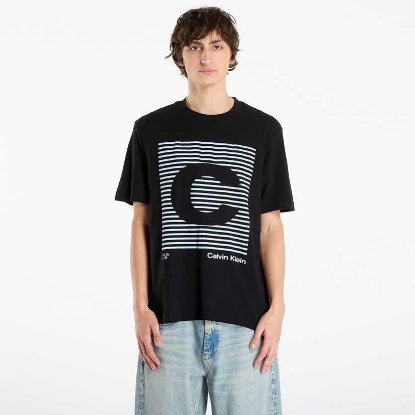 Majica kratkih rukava CALVIN KLEIN Speaker Graphic Tee Jeans Ss 20S Crna | LV04RD811G UB1