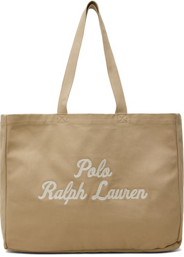 Tote bag Polo by Ralph Lauren Ralph Lauren Embroidered Canvas Tote Bag Bež | 405962436002, 0