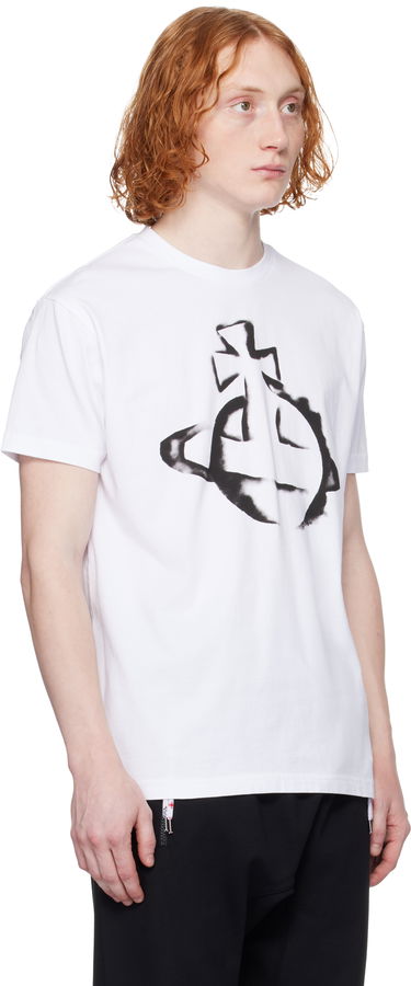 Majica kratkih rukava Vivienne Westwood Vivienne Westwood Stencil Orb Classic T-Shirt Bež | 3G010033-J001M-, 4