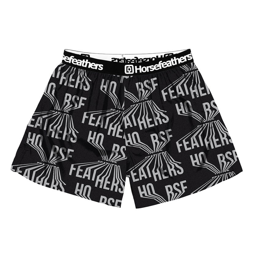 Bokserice Horsefeathers Boxers Frazier Boxer Shorts Bevel Crna | AM166C