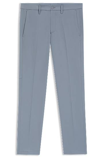 Hlače BOSS Regular Fit Water-Repellent Stretch Trousers Plava | 50534305