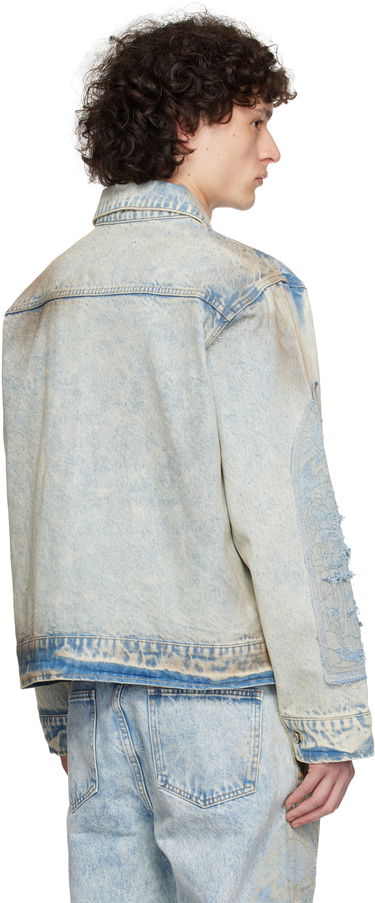 Jakna Who Decides War Who Decides War Signature Mechanic Trucker Denim Jacket Plava | 1131310009SS25, 2