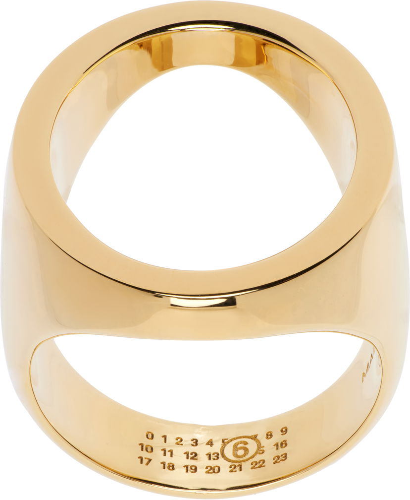 Prsten Maison Margiela MM6 Maison Margiela Gold Tone Open Ring Žuta | SM7UQ0088 P7355