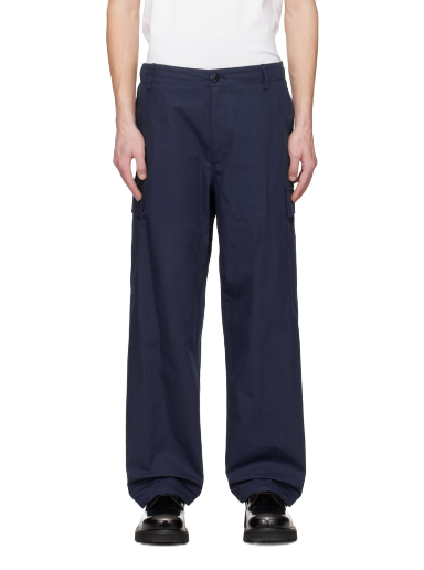 Cargo hlače KENZO Paris Drawstring Tamnoplava | FD55PA2429DD