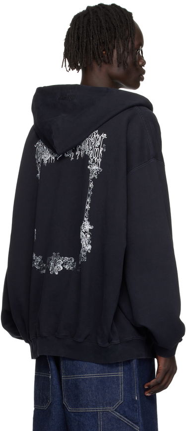 Dukserice VETEMENTS VETEMENTS Cradle of Filth Oversized Zip-Up Hoodie Crna | UCF76ZU800B, 2