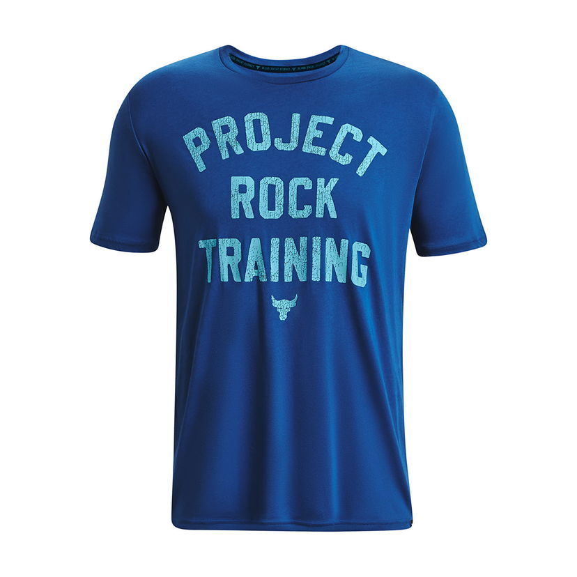 Majica kratkih rukava Under Armour Project Rock Training Ss Blue Plava | 1376891-471