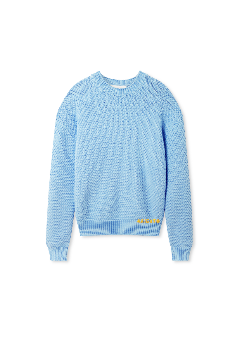 Džemper AXEL ARIGATO Block Knit Crew Neck Sweater Plava | A3331002
