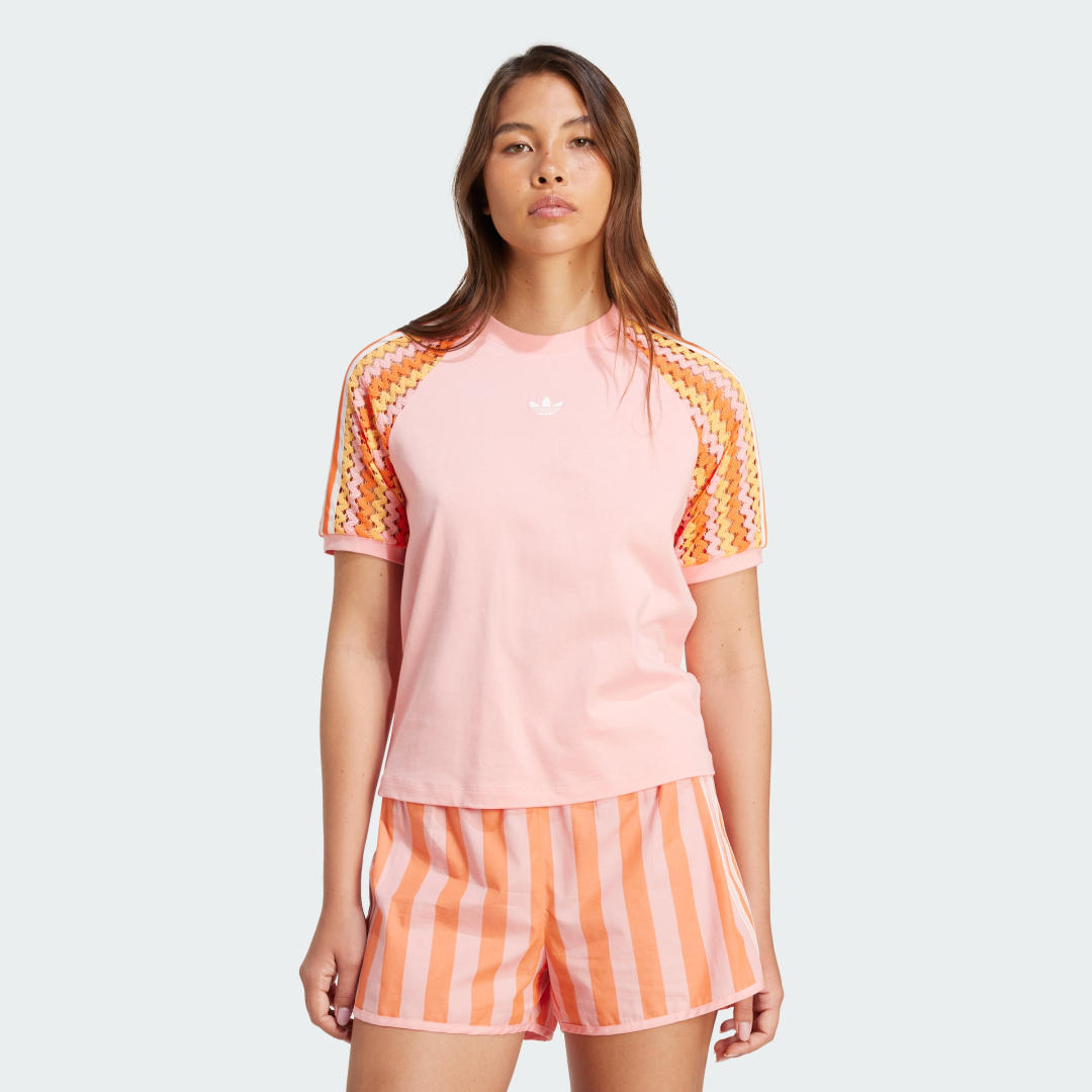 Majica kratkih rukava adidas Originals adidas Originals Summer Glow Cali T-Shirt Ružičasta | KC0769, 0