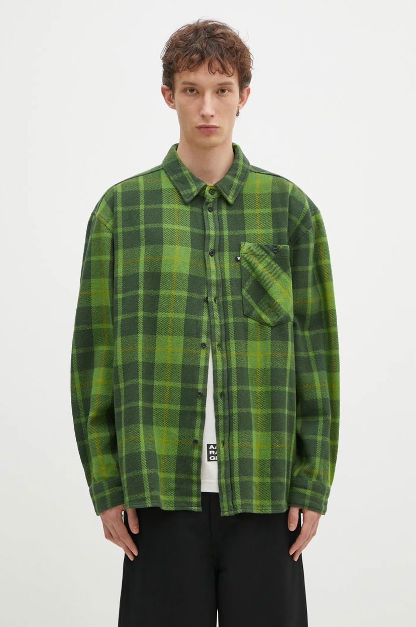Košulja WOOD WOOD Wood Wood Day Heavy Flannel Shirt Relaxed Fit Zelena | 10325302.5167