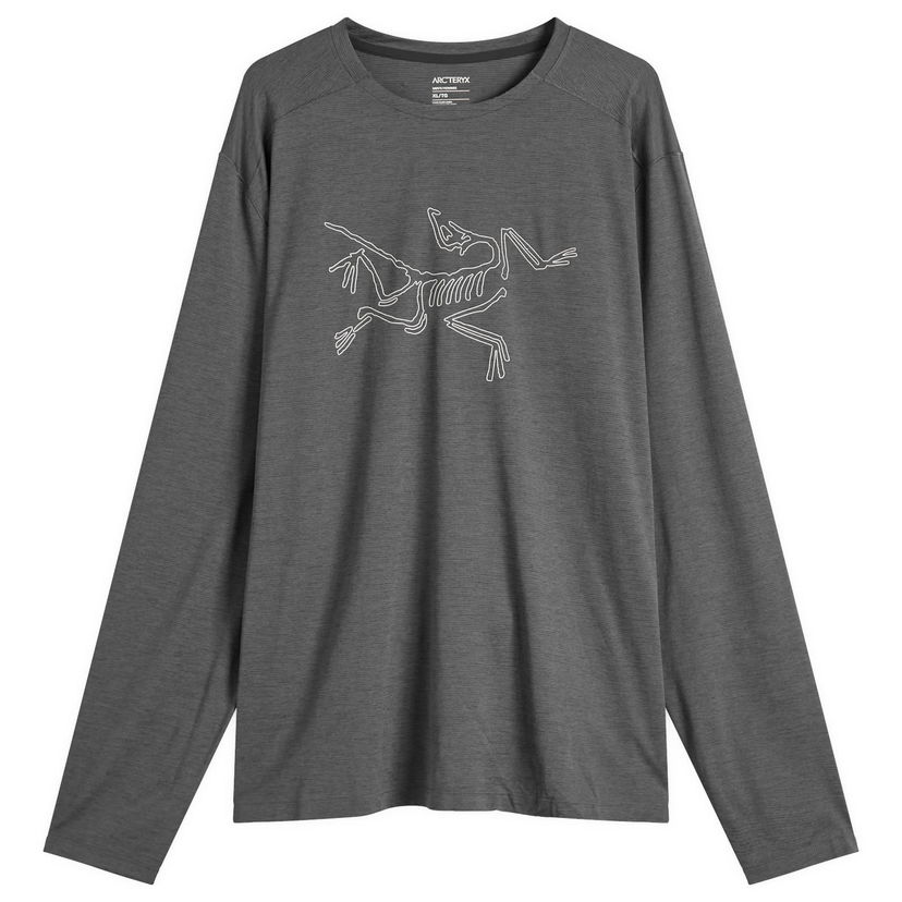 Majica kratkih rukava Arcteryx Cormac Logo Long Sleeve T-Shirt, Size X-Large Siva | X000008452-021579