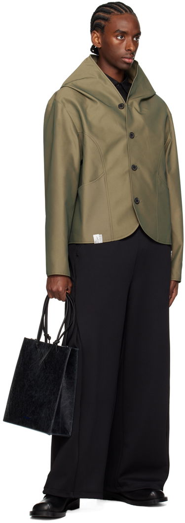 Jakna ADER ERROR Hooded Button Up Jacket Zelena | BN01SSJK0109KK, 3