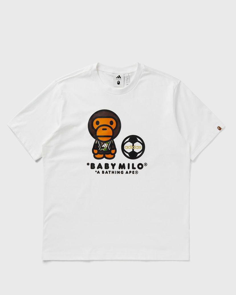 Majica kratkih rukava adidas Originals BAPE Milo Graphic T-Shirt Bijela | JZ7392