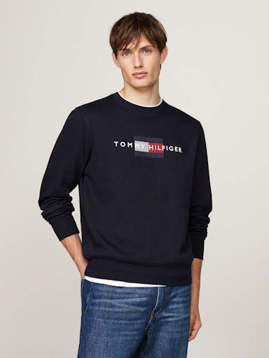 Dukserice Tommy Hilfiger Pullover Sweatshirt Crna | MW0MW35541DW5