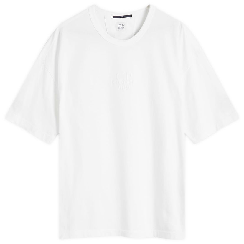 Majica kratkih rukava C.P. Company 20/1 Logo T-Shirt Bijela | CMTS181A-005697G-103