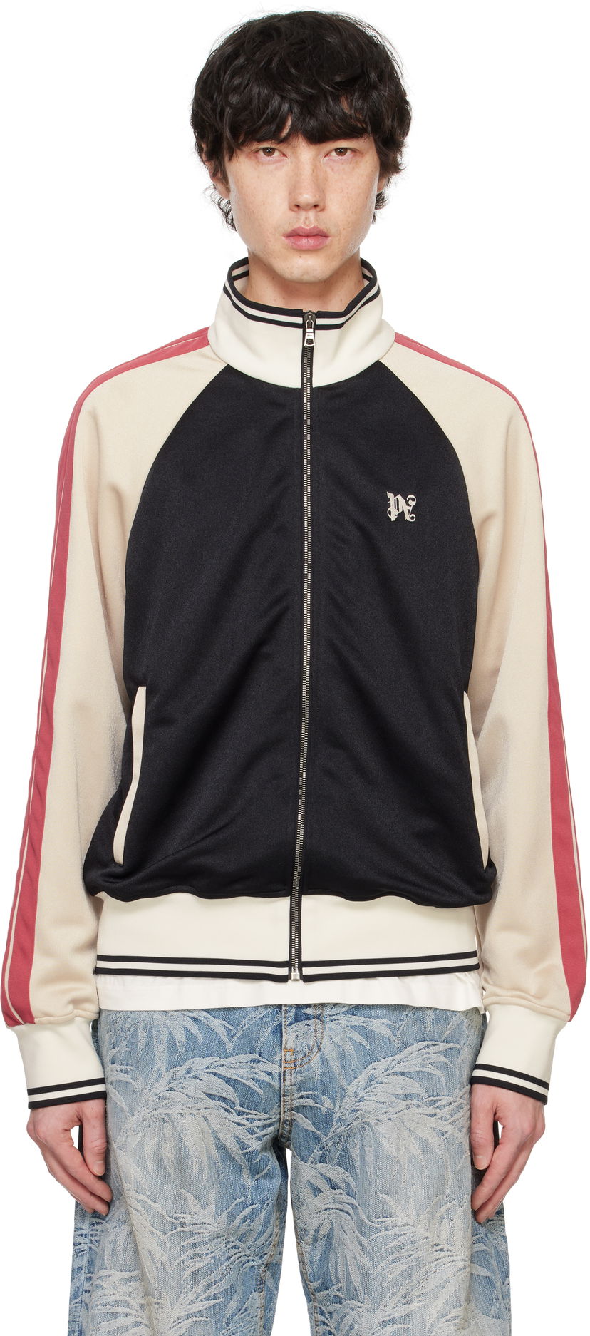 Trenerka Palm Angels Monogram Track Jacket Crvena | PMBD079F24FAB0011061