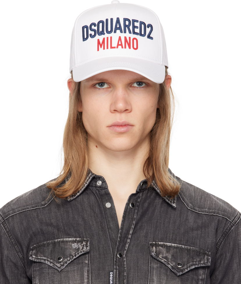 Kapa DSQUARED2 Dsquared2 'Milano' Baseball Cap Bijela | BCM0917-05C00001-1062