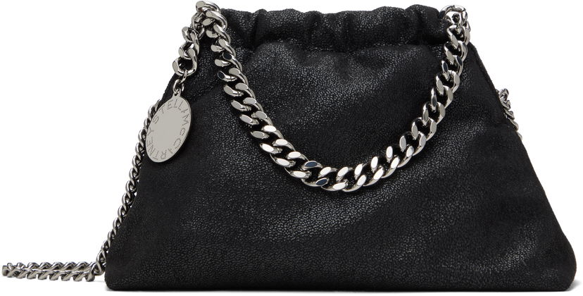 Ručna torbica Stella McCartney Stella McCartney Falabella Drawstring Crossbody Bag Crna | 7B0144W9132