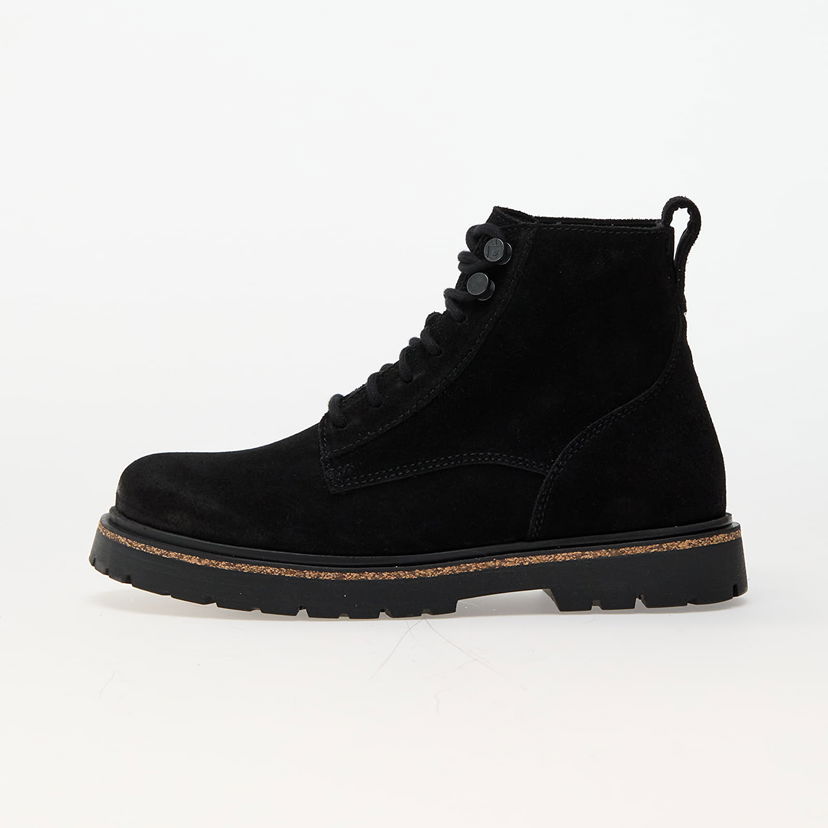 Tenisice i cipele Birkenstock Highwood Lace Mid W Leather Velvet Black Crna | 1028893