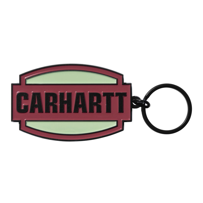 Privjesci za ključeve Carhartt WIP Press Script Keychain Crvena | I033868_1