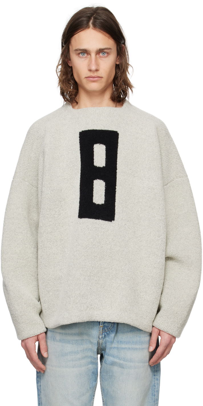Džemper Fear of God Gray Jacquard Sweater Siva | FG820-0127WOL