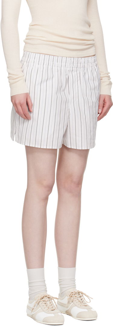 Kratke hlače AMI AMI Paris Cotton Elasticated Shorts Bijela | USO117.CO0109, 1
