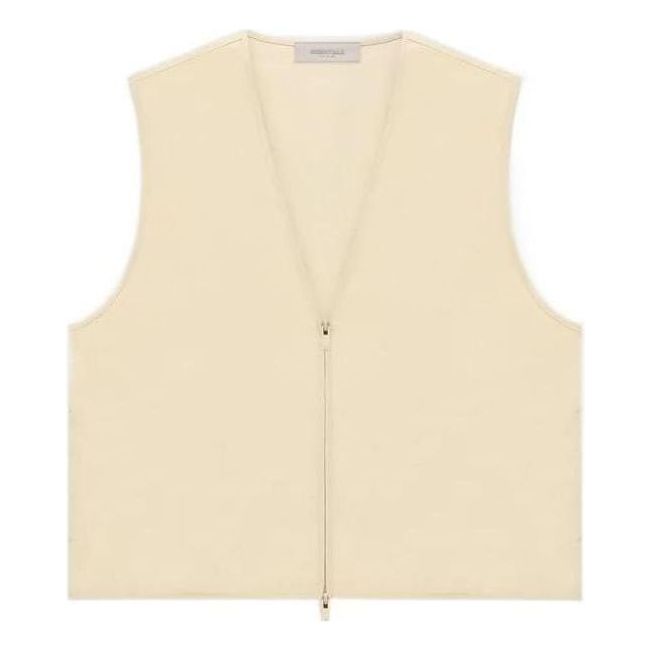 Džemper Fear of God Essentials Barn Zip Vest Bež | FOG-FW22-131