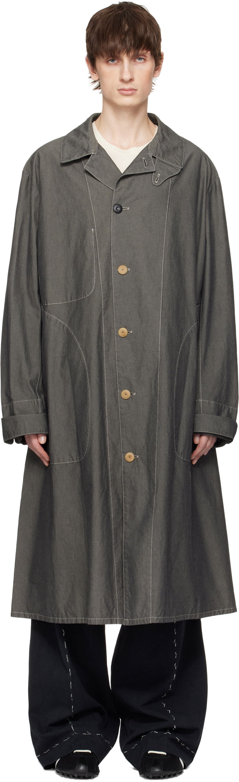 Kabanica Maison Margiela Maison Margiela Canvas Coat Siva | S50AA0156 M35299