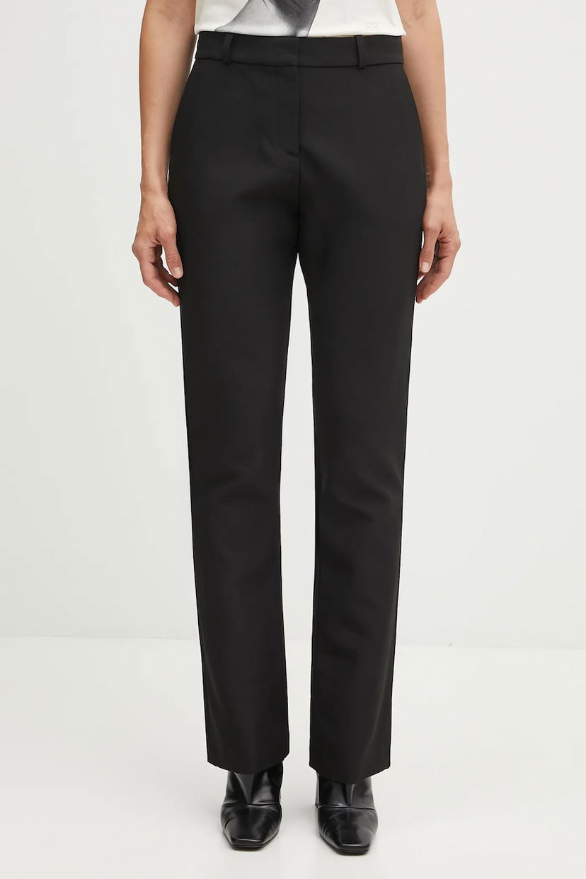 Hlače Coperni Coperni Boyfriend High-Waist Trousers Crna | COPP117F3004