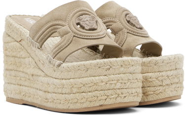 Tenisice i cipele Versace Versace Medusa '95 Platform Espadrille Heeled Sandals Bež | 1017852_1A13293_1K880, 3