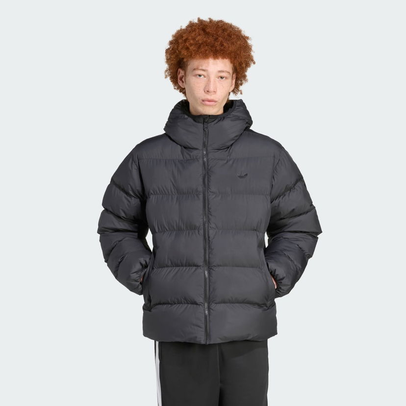 Pernata jakna adidas Performance Hooded Puffer Jacket Crna | JX4123
