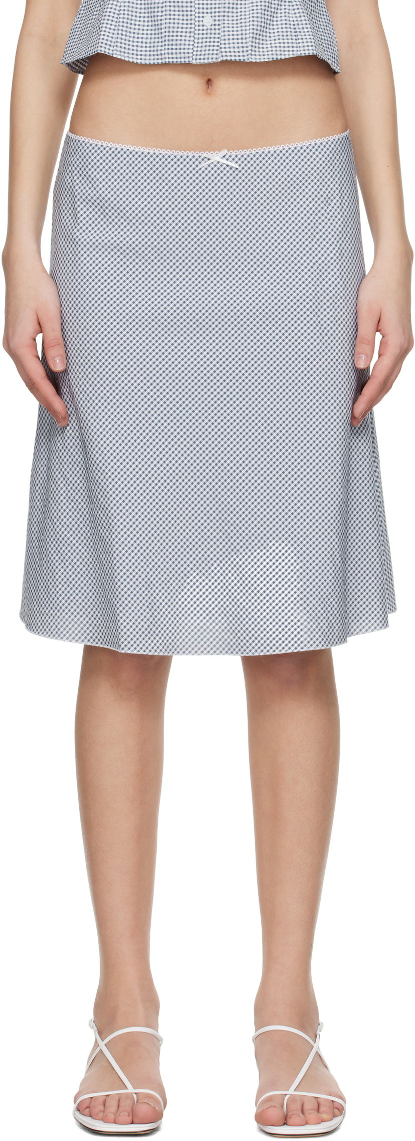 Suknja GUIZIO Guizio Paloma Midi Skirt Siva | S25338W152