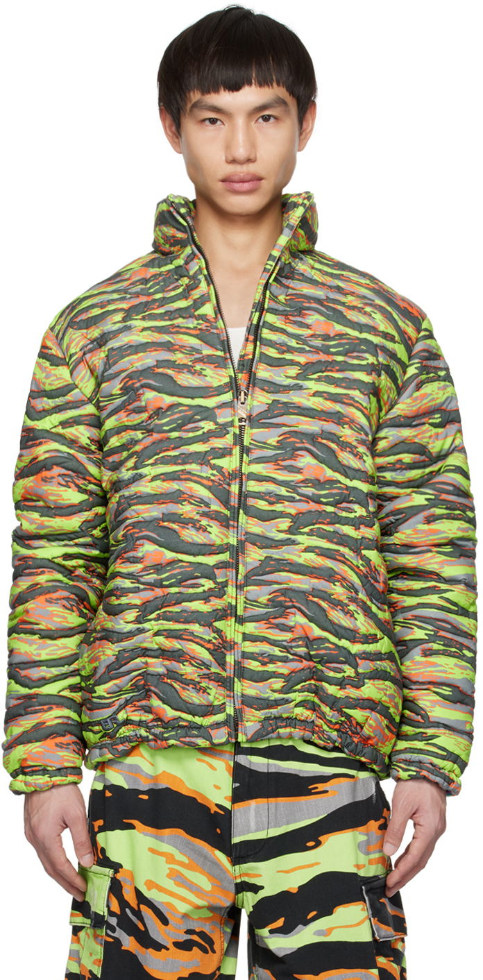 Pernata jakna ERL ERL Camo Down Jacket Zelena | ERL06C003
