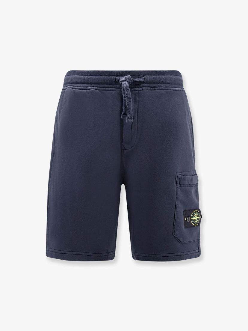 Kratke hlače Stone Island Men's Blue Cotton Bermuda Shorts with Patch Pocket Tamnoplava | K1S156200012S0051V0020