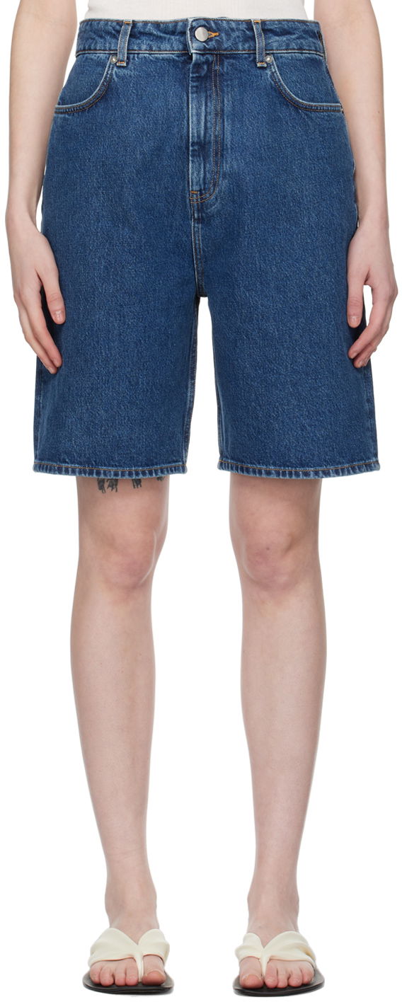 Kratke hlače Loulou de Saison Loulou de Saison Isu Denim Shorts Plava | ISU