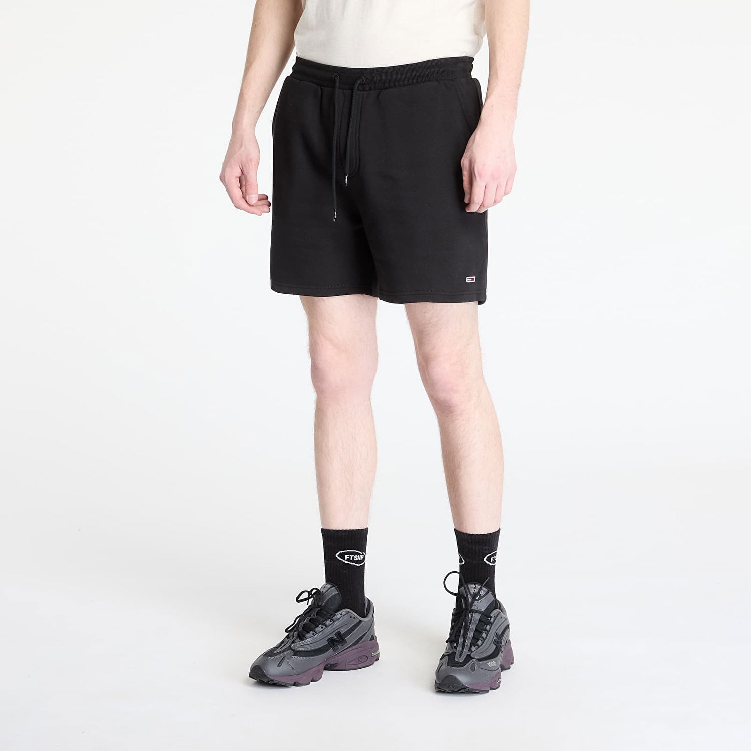 Kratke hlače Tommy Hilfiger Tommy Jeans S Flag Beach Shorts Crna | DM0DM21931 BDS, 0
