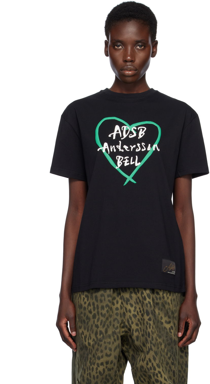 Majica kratkih rukava Andersson Bell Andersson Bell Heart Kelly Logo T-Shirt Crna | atb1290u