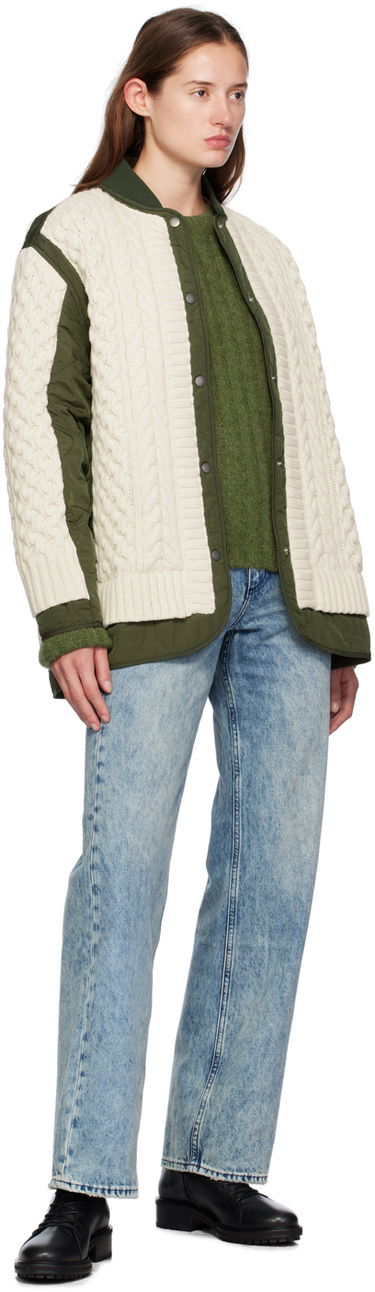 Džemper rag & bone Rag & Bone Stassi Crewneck Sweater Zelena | WAS24F066ON66, 3