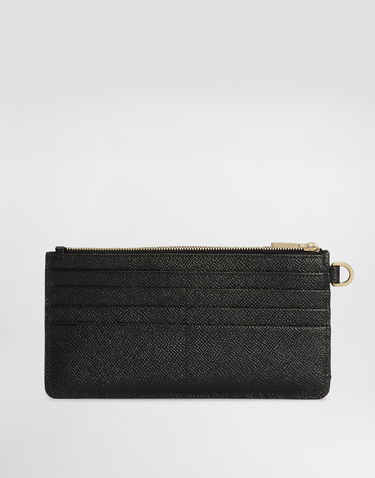 Novčanik Dolce & Gabbana Dauphine Calfskin Card Holder With Wristlet Crna | BI3335A100180999, 2