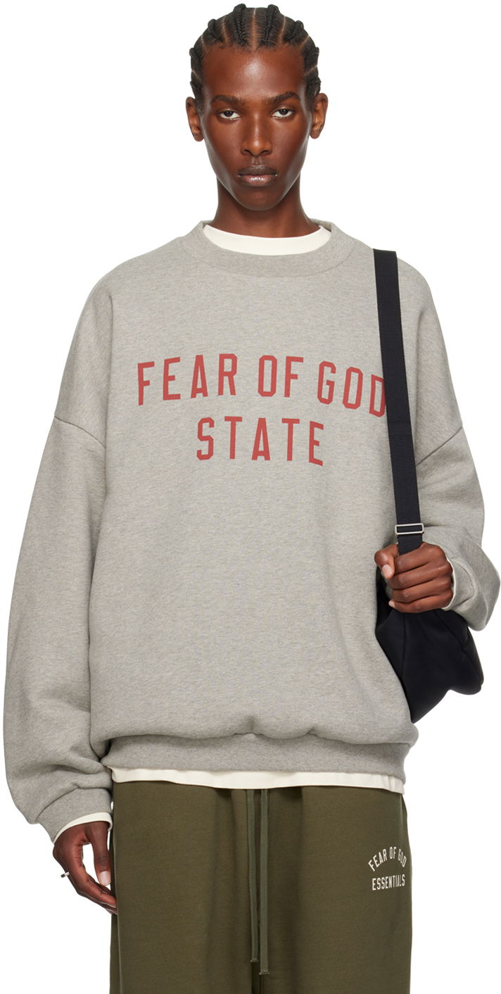 Dukserice Fear of God Crewneck Sweatshirt Siva | 192BT246261F