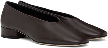 Odjeća Aeyde Aeyde Delia Leather Ballerina Flats Smeđa | A11-FL-GELR25BL18-SS24-953-007, 3