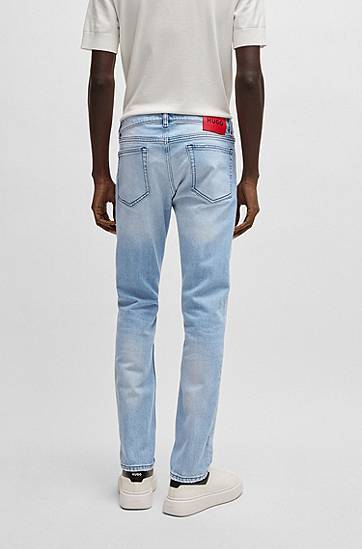 Jeans BOSS Slim-Fit Comfort-Stretch Jeans Plava | 50537701, 1