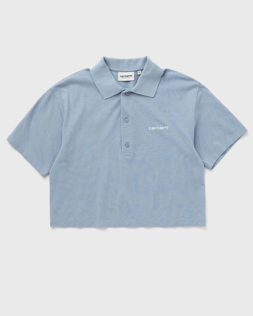 Polo majica Carhartt WIP Women's Short Sleeve Script Polo Shirt Plava | I034553-0F4.XX