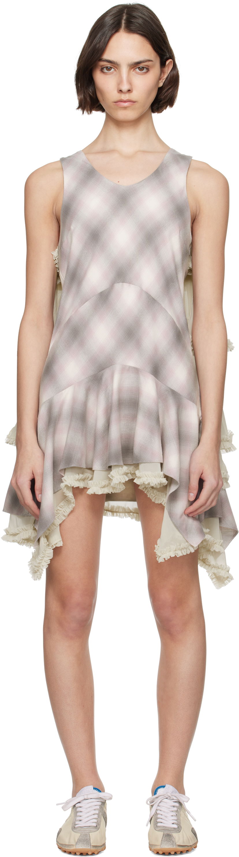 Haljina Collina Strada Collina Strada Phlox Layered Mini Dress Bež | XX4036