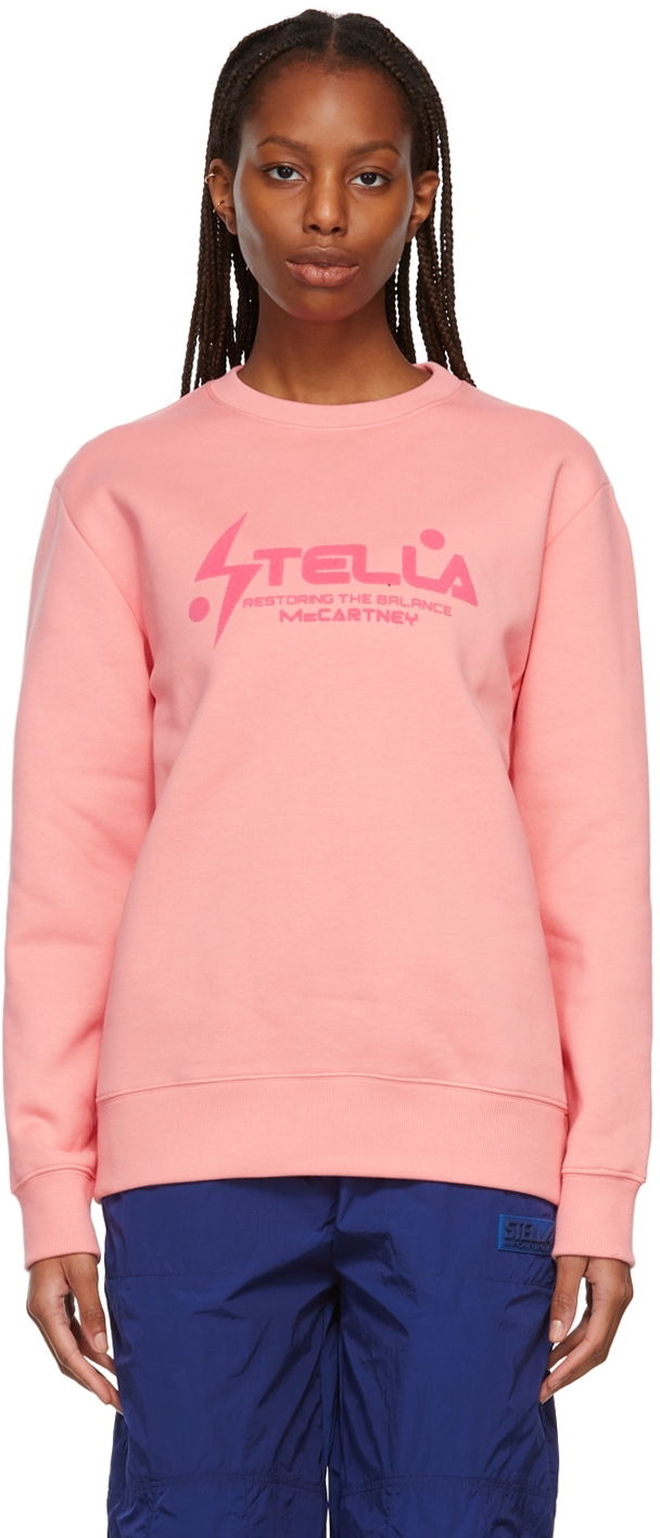 Dukserice Stella McCartney Logo Sweatshirt Ružičasta | 601847SNP10