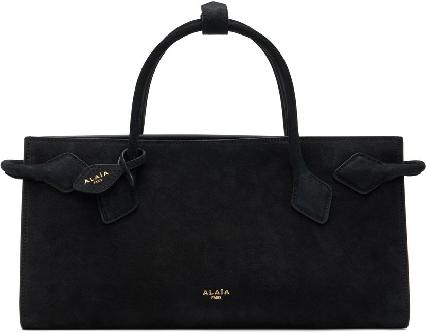 Tote bag Alaïa ALAÏA Small Suede Hand Tote Crna | AA1S14033CA214