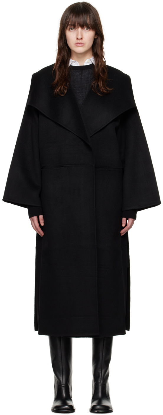 Kaputi TOTEME Signature Wool Oversized Coat Crna | 211-110-717