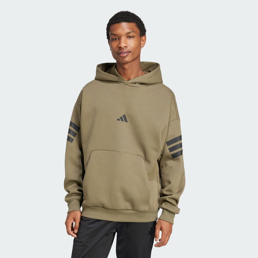 Dukserice adidas Performance Future Icons 3-Stripes Casual Hoodie Zelena | JD4856