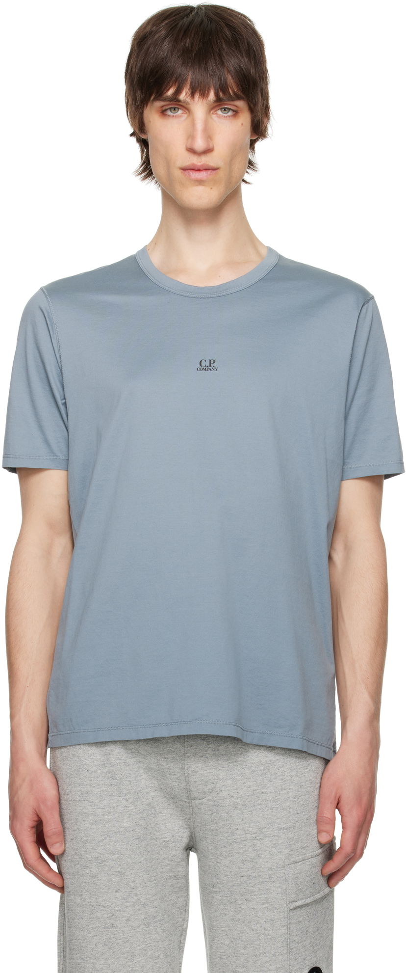 Majica kratkih rukava C.P. Company C.P. Company Mercerized Jersey Logo T-Shirt Plava | 18CMTS088A-006374G