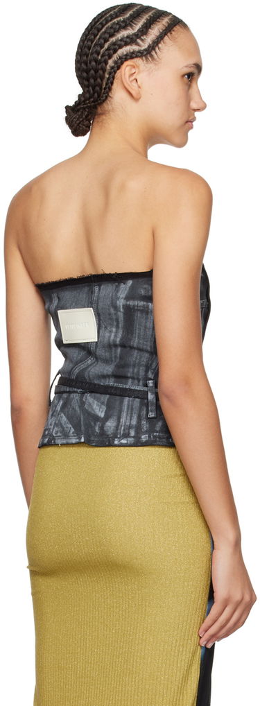 Majica bez rukava Ottolinger Ottolinger Zip Denim Corset Top Siva | 1704812, 2