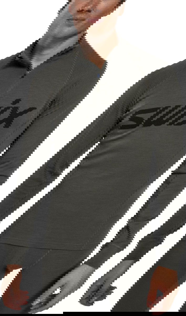 Majica kratkih rukava SWIX Swix RaceX Merino Half Zip Top Zelena | 10120-23-48100
